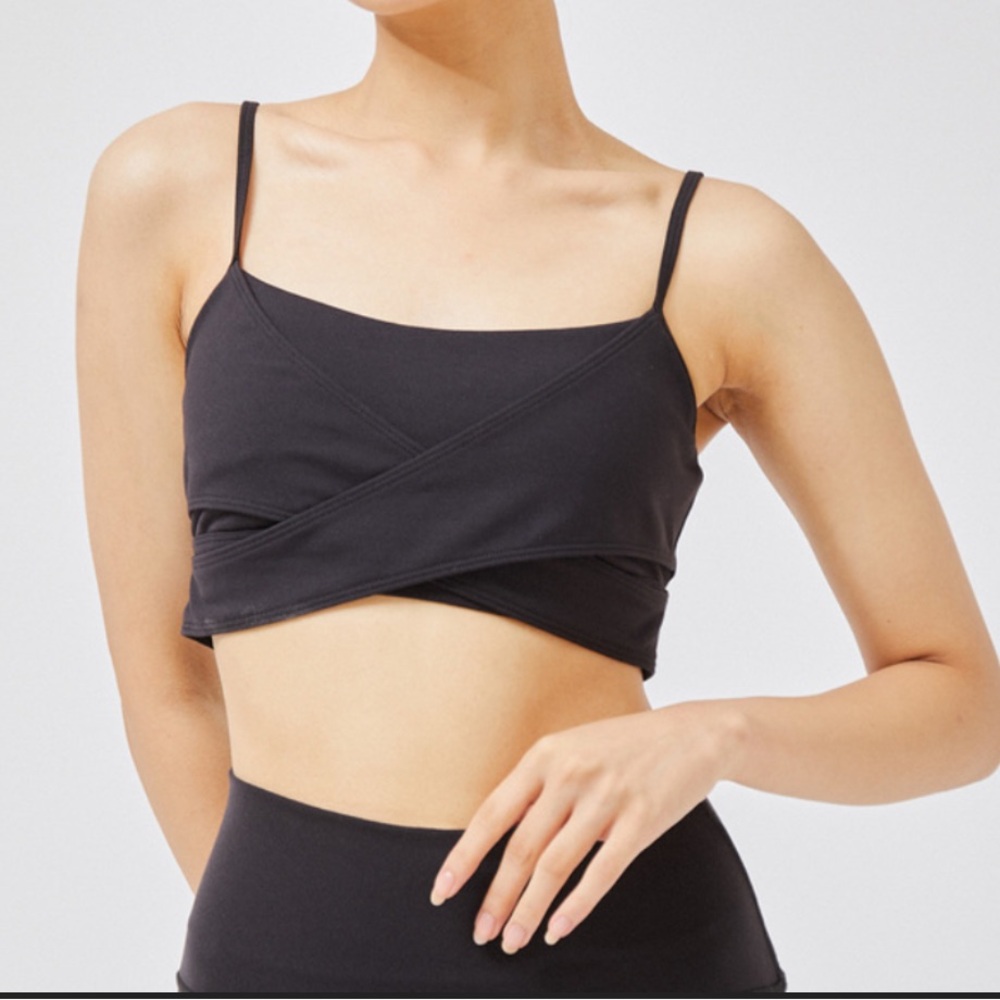 ALO Yoga Airbrush Enso Crossover Sports Bra